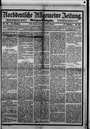 Norddeutsche allgemeine Zeitung vom 17.06.1888