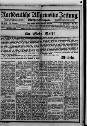 Norddeutsche allgemeine Zeitung vom 19.06.1888