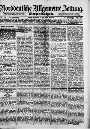 Norddeutsche allgemeine Zeitung on Jul 13, 1888