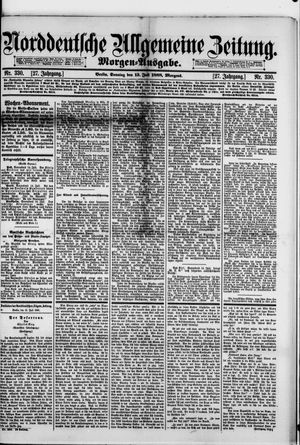 Norddeutsche allgemeine Zeitung vom 15.07.1888