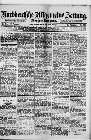 Norddeutsche allgemeine Zeitung on Jul 18, 1888