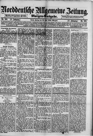Norddeutsche allgemeine Zeitung vom 20.07.1888
