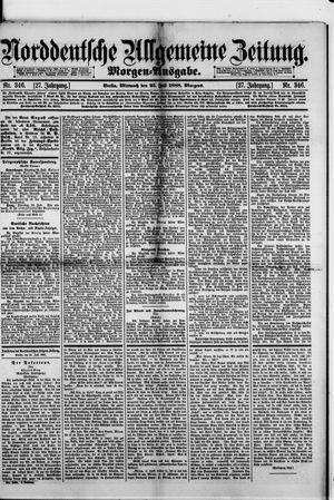 Norddeutsche allgemeine Zeitung vom 25.07.1888