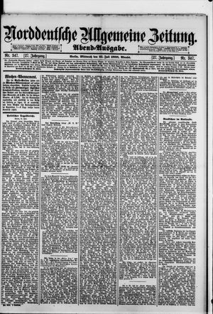 Norddeutsche allgemeine Zeitung vom 25.07.1888