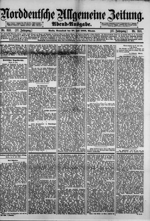 Norddeutsche allgemeine Zeitung vom 28.07.1888