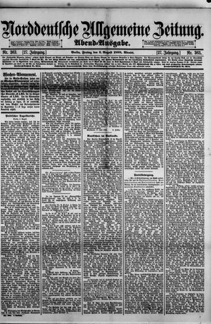 Norddeutsche allgemeine Zeitung on Aug 3, 1888