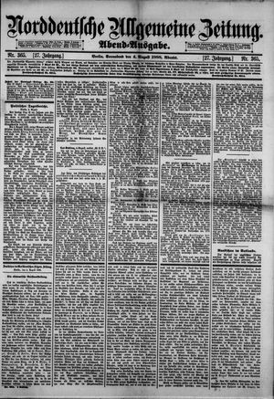 Norddeutsche allgemeine Zeitung vom 04.08.1888