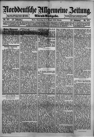 Norddeutsche allgemeine Zeitung vom 09.08.1888