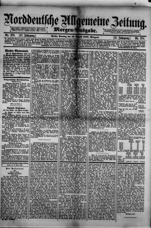 Norddeutsche allgemeine Zeitung vom 12.08.1888