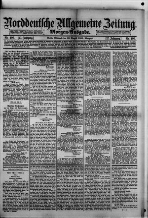 Norddeutsche allgemeine Zeitung vom 29.08.1888