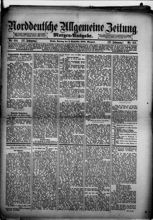 Norddeutsche allgemeine Zeitung on Sep 2, 1888