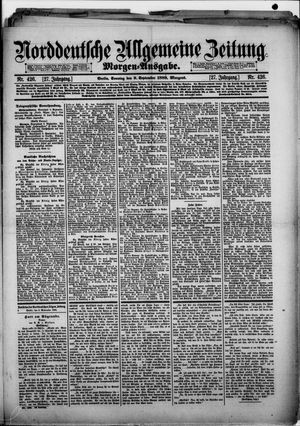 Norddeutsche allgemeine Zeitung vom 09.09.1888