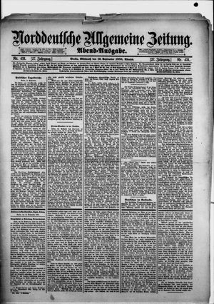 Norddeutsche allgemeine Zeitung vom 12.09.1888