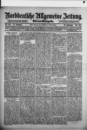 Norddeutsche allgemeine Zeitung vom 17.09.1888