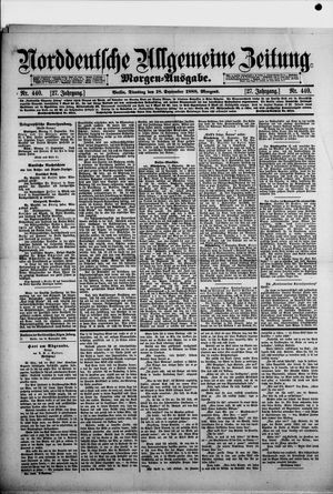 Norddeutsche allgemeine Zeitung vom 18.09.1888