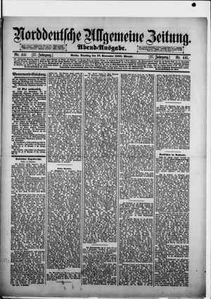 Norddeutsche allgemeine Zeitung vom 18.09.1888