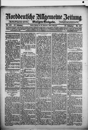 Norddeutsche allgemeine Zeitung vom 21.09.1888