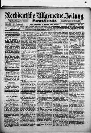 Norddeutsche allgemeine Zeitung vom 25.09.1888