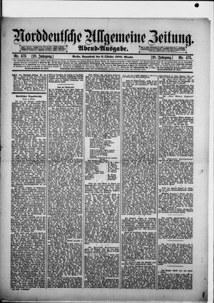 Norddeutsche allgemeine Zeitung vom 06.10.1888