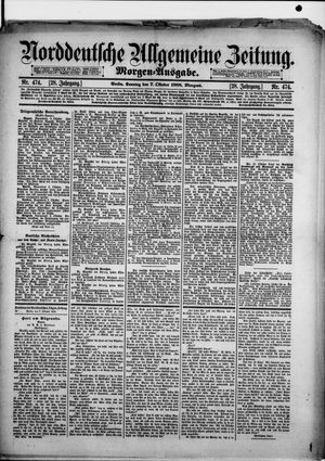 Norddeutsche allgemeine Zeitung vom 07.10.1888
