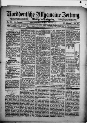 Norddeutsche allgemeine Zeitung vom 10.10.1888