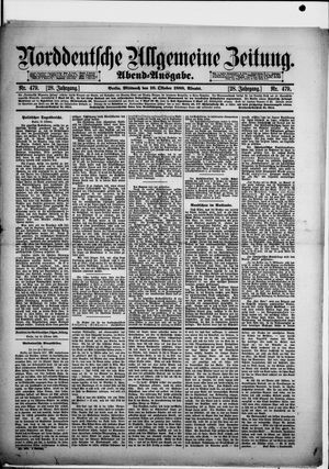 Norddeutsche allgemeine Zeitung on Oct 10, 1888