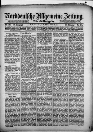 Norddeutsche allgemeine Zeitung vom 11.10.1888