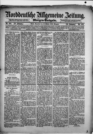 Norddeutsche allgemeine Zeitung vom 13.10.1888