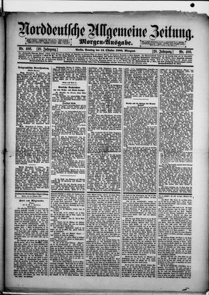 Norddeutsche allgemeine Zeitung vom 14.10.1888