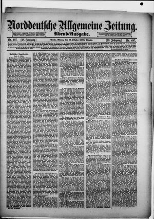 Norddeutsche allgemeine Zeitung vom 15.10.1888
