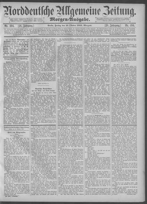 Norddeutsche allgemeine Zeitung vom 19.10.1888