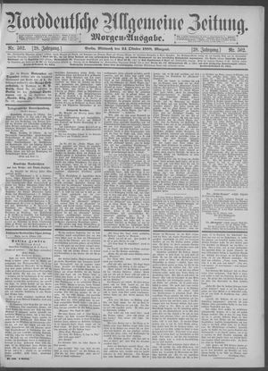 Norddeutsche allgemeine Zeitung vom 24.10.1888