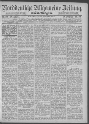 Norddeutsche allgemeine Zeitung vom 24.10.1888