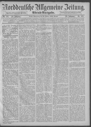 Norddeutsche allgemeine Zeitung vom 25.10.1888