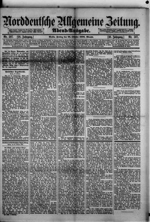 Norddeutsche allgemeine Zeitung vom 26.10.1888