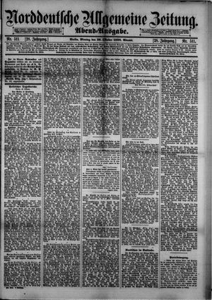 Norddeutsche allgemeine Zeitung vom 29.10.1888