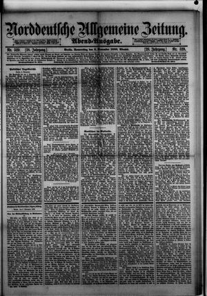 Norddeutsche allgemeine Zeitung vom 08.11.1888