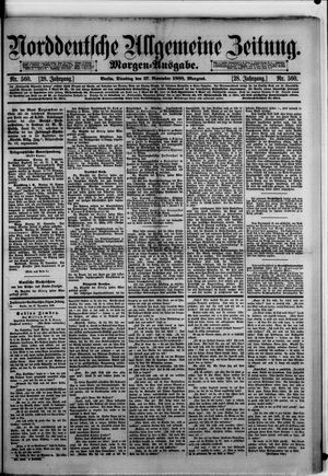 Norddeutsche allgemeine Zeitung vom 27.11.1888