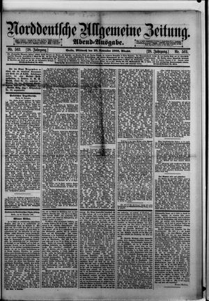 Norddeutsche allgemeine Zeitung vom 28.11.1888