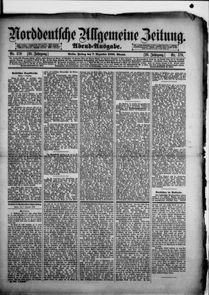 Norddeutsche allgemeine Zeitung vom 07.12.1888