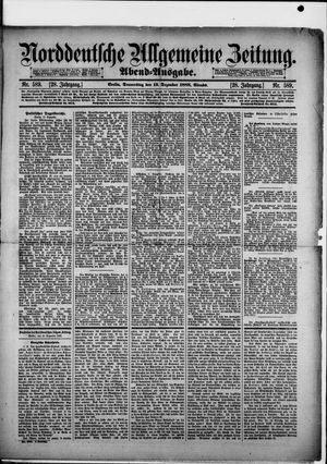 Norddeutsche allgemeine Zeitung vom 13.12.1888