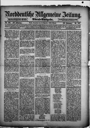 Norddeutsche allgemeine Zeitung vom 15.12.1888