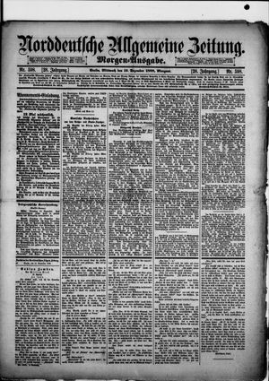 Norddeutsche allgemeine Zeitung vom 19.12.1888