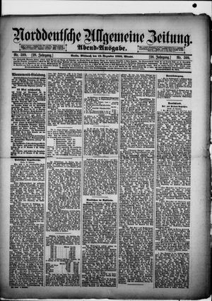 Norddeutsche allgemeine Zeitung vom 19.12.1888