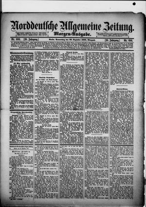 Norddeutsche allgemeine Zeitung vom 20.12.1888