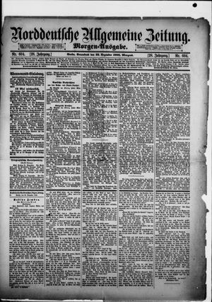 Norddeutsche allgemeine Zeitung vom 22.12.1888