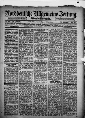 Norddeutsche allgemeine Zeitung vom 24.12.1888