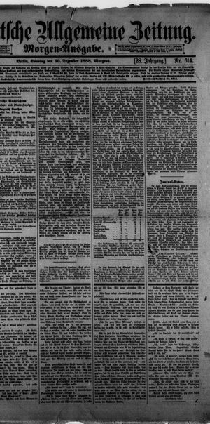 Norddeutsche allgemeine Zeitung vom 30.12.1888