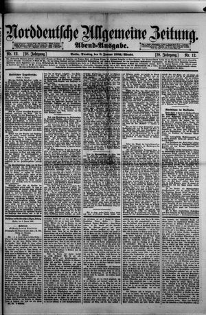 Norddeutsche allgemeine Zeitung vom 08.01.1889