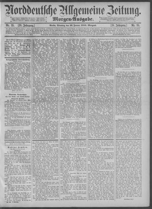 Norddeutsche allgemeine Zeitung vom 22.01.1889
